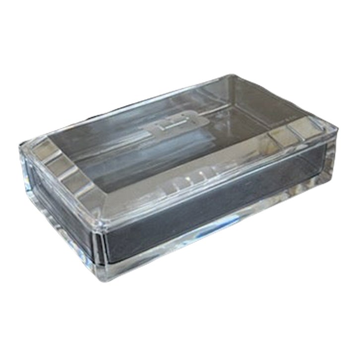 Vintage Faceted Val Saint Lambert and Tiffany & Co Crystal Box 6.25”x3 ...
