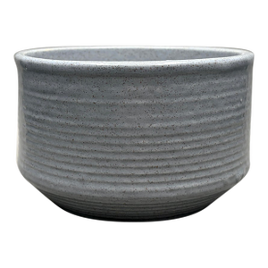 Vintage Blue Gray Speckled Glazed Ceramic Art Pottery Planter Pot