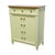 BASSETT FURNITURE Ticino Collection Cream Painted 36" Chest of Drawers w. Solid Cherry Top 238-96-251 47" High 36.5" Wide...