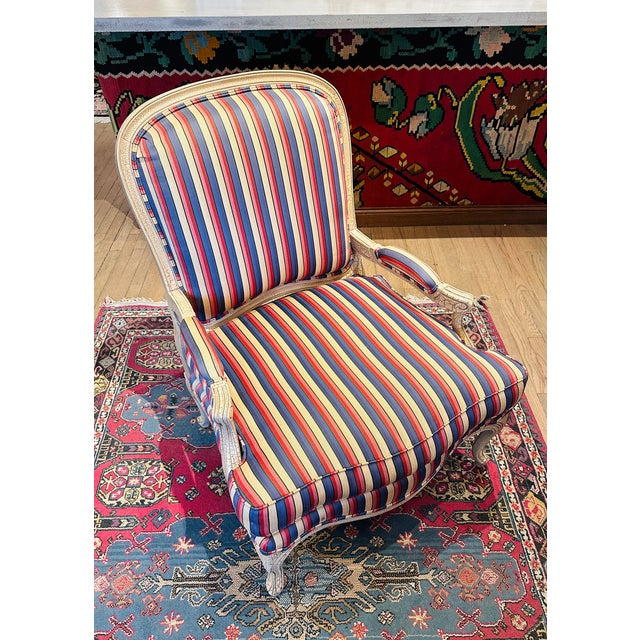 "Drexel Heritage Bergere Chair Part of the Heritage Collection by Drexel Heritage in the Louis XV style. Removable cushion...