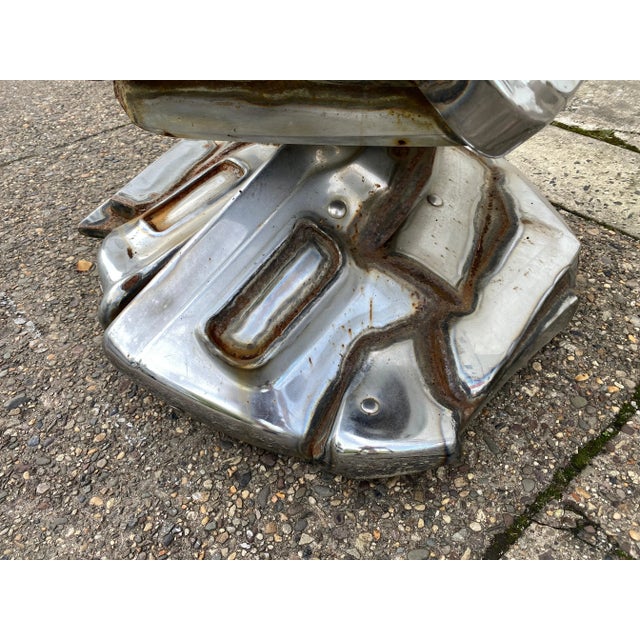 1970s Jason Seley Welded Swivel Bumper Chair For Sale - Image 10 of 12