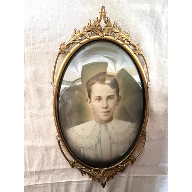 Antique Victorian Portrait of a Boy With Ruffle Shirt For Sale - Image 4 of 8