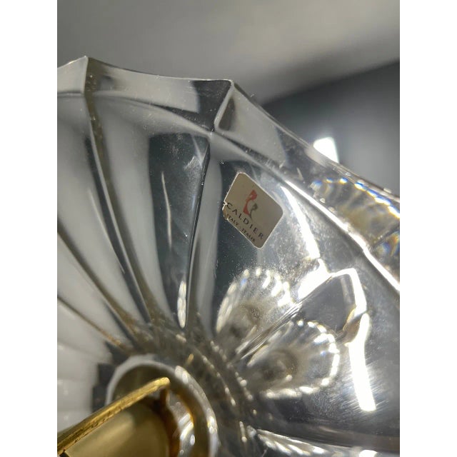1970s Vintage Crystal Pendant Light from Caldier, Italy, 1970s For Sale - Image 5 of 10