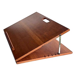 Mid 20th Century Danish Teak Wood Portable Lectern For Sale