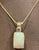 2010s 7 Ct Ethiopian Opal & Diamond Pendant / Necklace 14 Karat + 14 Kt Gold Chain For Sale - Image 5 of 18