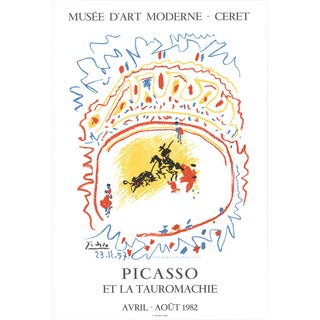 PABLO PICASSO Tauromachie 35" x 23.5" Lithograph 1982 Cubism Multicolor, White - Set of 144 For Sale