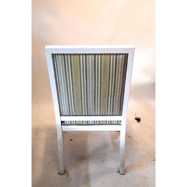 One White Lacquered Salon Chair Chairish