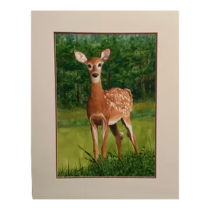 Original Watercolor, by William Tockes.“ Little Bambino”, Signed by artist