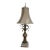 1990s Fine Art Lamps Gold Gilt Mercury Glass Italian Regency Column table Lamp Shade B For Sale