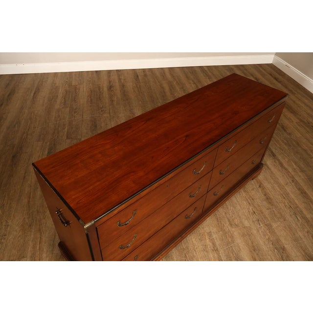 National Mt. Airy Campaign Style Dresser For Sale - Image 4 of 18