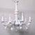 Glass Handcrafted 10-Arm Chandelier in Coated Glass For Sale - Image 7 of 18