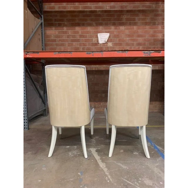 Transitional Caracole Modern Upholstered Side Dining Chairs, Line Me Up, Set of 2 For Sale - Image 3 of 7