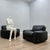 Italian Black Leather Lounge Armchairs by Busnelli Piumotto, 1970s, Set of 2 For Sale - Image 3 of 12
