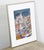 Mid Century Modern Danish Painting Art Abstract Landscape Frame Cityscape MCM For Sale - Image 12 of 12