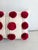 Chamula White With Gray Stripes Red PomPom Throw Pillow Handmade From 100% Wool For Sale - Image 4 of 5
