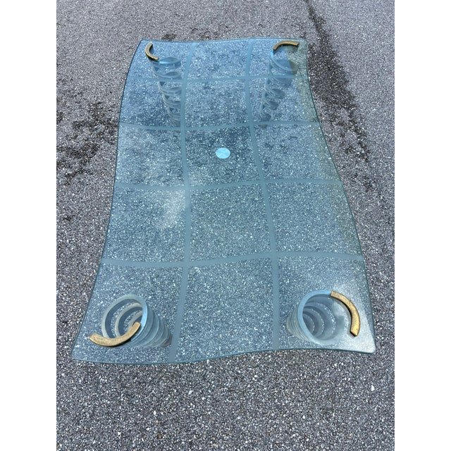 Stylish Spiral Metal Legs Coffee Table For Sale - Image 12 of 12