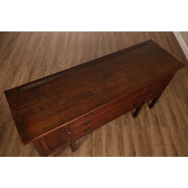 Limbert Antique Mission Style Oak Sideboard For Sale - Image 11 of 18