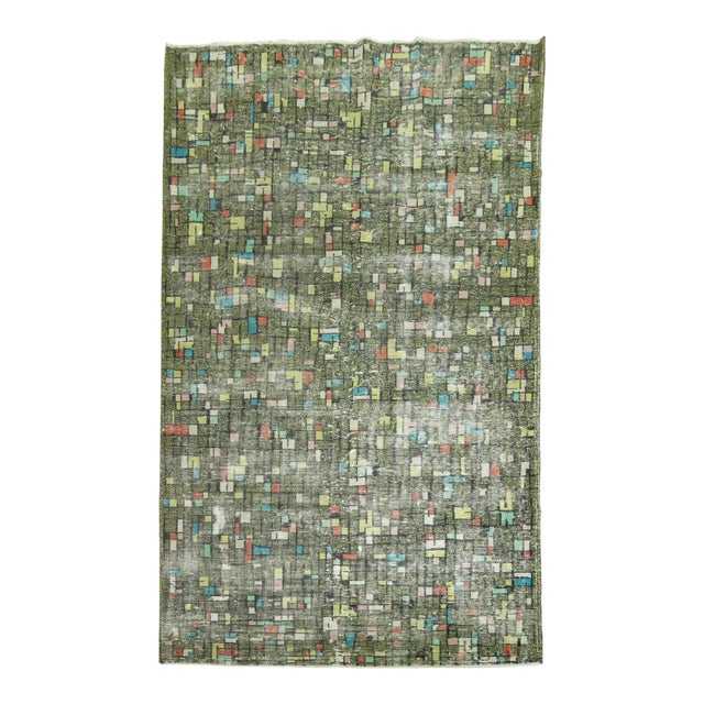 Tetris Turkish Deco Zeki Muren Rug - 5'11" x 9'7" For Sale