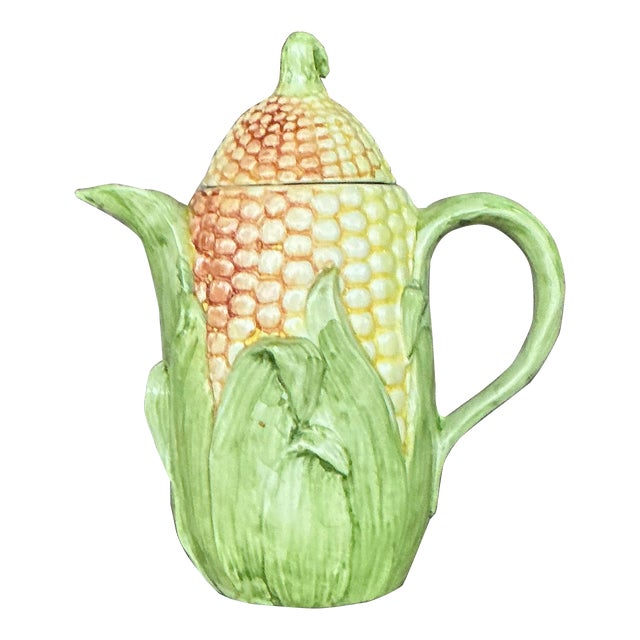 Vintage Italian Corn Cob Teapot For Sale