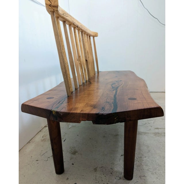Late 20th Century Live Edge Bench For Sale - Image 4 of 10