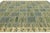 Modern Swedish-Style Flatweave Wool Rug – Moss Green & Slate Blue Geometric Grid For Sale - Image 9 of 10