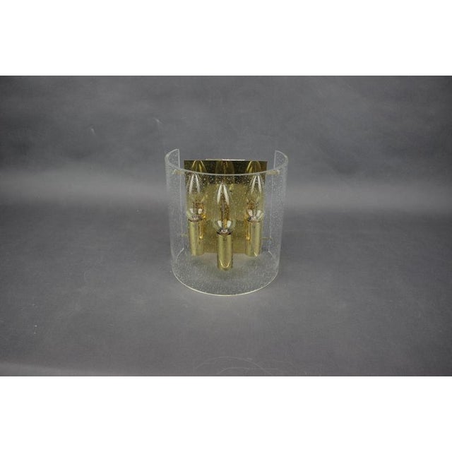 1970s Brass and Bubble Glass Wall Lamp, Germany, 1970s For Sale - Image 5 of 16
