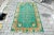 1960s Vintage Handmade Turquoise Rug For Sale - Image 11 of 11