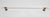 Metal Victorian Bathroom Towel Bars With Brass and Round Glass Ends For Sale - Image 7 of 7
