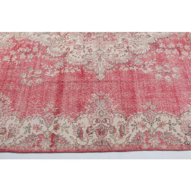 Vintage Turkish Rug – Hand-Knotted Anatolian Masterpiece -6' 9'' X 10' 6'' For Sale - Image 9 of 12