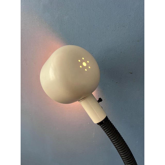 Mid-Century Space Age Gooseneck Cobra Floor Lamp For Sale - Image 6 of 12