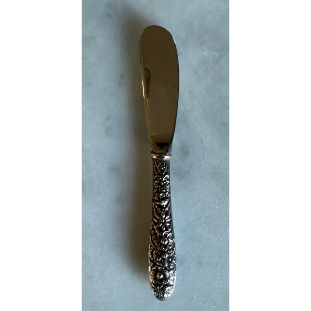 Godinger Vintage Godinger Silver Plated Butter Knives - Set of 5 For Sale - Image 4 of 10