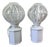 Large Modernist Lamps in Ceramic and Painted Wood, 1930s, Set of 2 For Sale