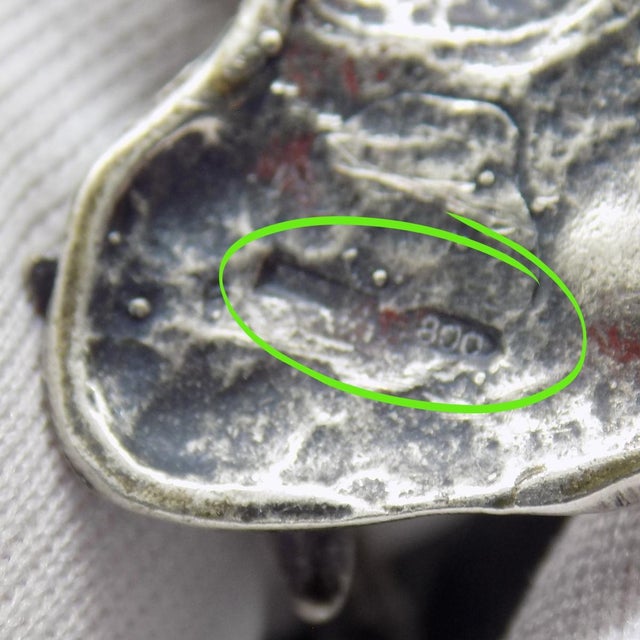 Silver Vintage Italian Handmade Silver Heron Figurine, 1970s For Sale - Image 8 of 12