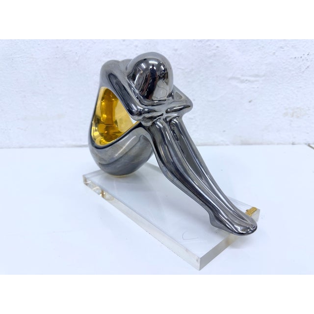 Mid-Century Modern Large Mid-Century Porcelain Sculpture Model 7793 from Galos, 2000s For Sale - Image 3 of 8