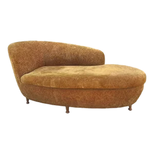 Modern Settee Chaise Upholstered Lounge | Style of Vladimir Kagan