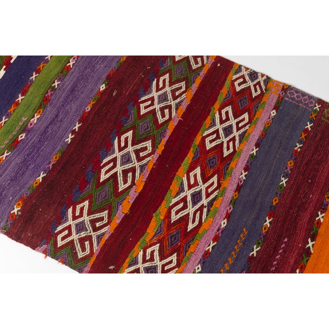 1960s Anatolian Kurdish Wool Kilim Rug For Sale - Image 6 of 10