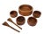 Digsmed 1970s Teak Wood Salad Bowls and Serving Utensils, Set of 7 For Sale - Image 4 of 10