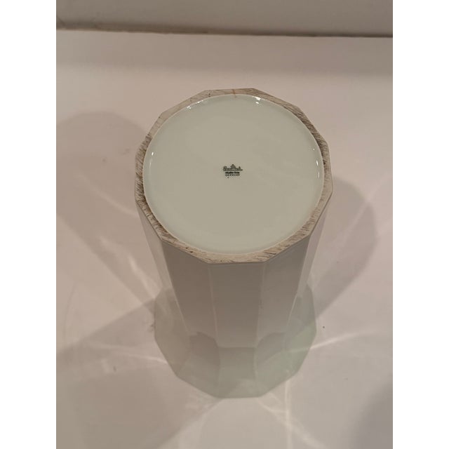Large Elegant White Porcelain Vase For Sale In Philadelphia - Image 6 of 7