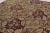 Antique Bessarabian Square Tapestry in Red & Brown Floral Patterns- Rug & Kilim For Sale - Image 4 of 10
