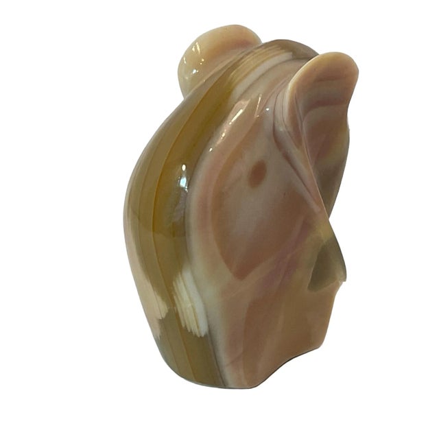 Late 20th Century Stone Elephant Figurine For Sale - Image 6 of 11