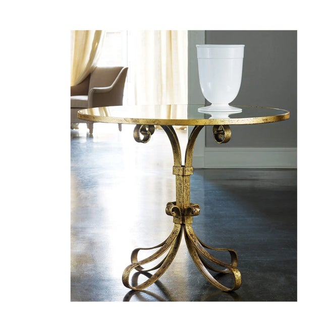 Traditional Modern History Provence Center Table For Sale - Image 3 of 3