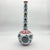 Ceramic Handmade Ceramic Long Neck Vase (25cm) – Grey Lotus & Red Shoulder – Elegant Bottle Form For Sale - Image 7 of 8