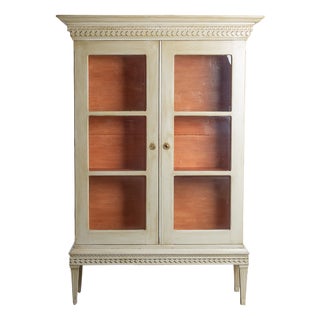 Gustavian Display Cabinet in Wood For Sale