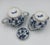 Ceramic Vintage Blue Danube Blue Onion Sugar and Creamer Set Ribbon Hallmark Logo For Sale - Image 7 of 8