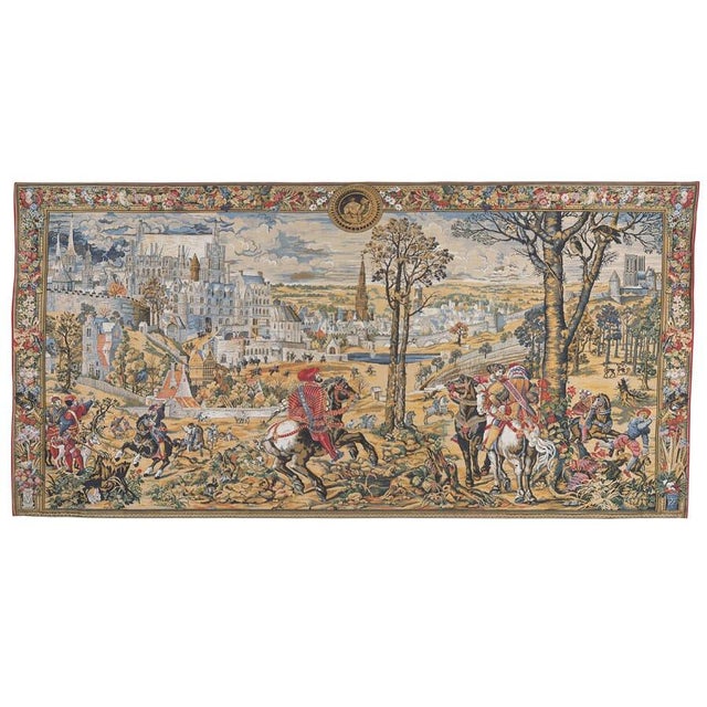 This 16th Century masterpiece is one of the series of tapestries known as The Hunts of the Emperor Maximilian which is...