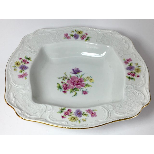 Rosenthal 1950s Rosenthal Continental Square Vegetable Bowl Pattern 3677 For Sale - Image 4 of 6