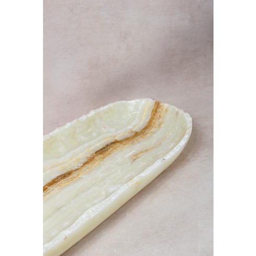 Premium Onyx Bowl with Raw Edge For Sale - Image 4 of 5