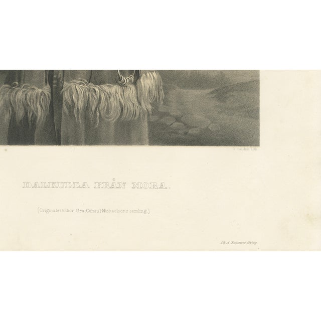 Paper Pehr Wickenberg, Dalkulla från Mora, 1850, Lithograph For Sale - Image 7 of 9