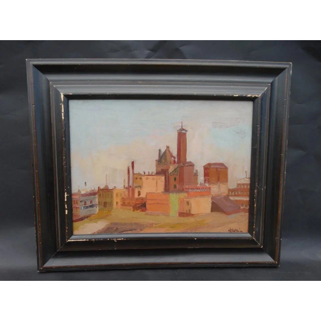 1932 Anders Aldrin: Spokane Brewery Painting, Framed For Sale - Image 10 of 10