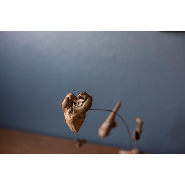 Mid Century Modern Abstract Driftwood Suspended Table Sculpture For Sale - Image 4 of 10
